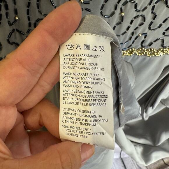 Virgos Lounge Embellished Midi Party‎ Prom Wedding Occasion Dress US Size 14 - Picture 6 of 10